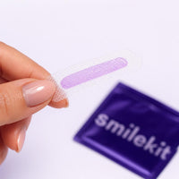 Detalle de la tira blanqueadora Serulox White Strips